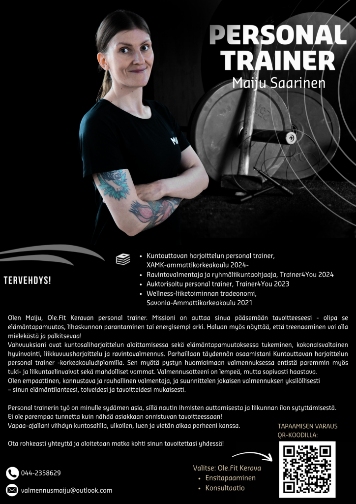 Maiju Saarinen Personal trainer